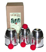 cups and balls aluminium combo set