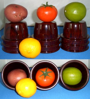 fab fruit porper cocobolo cups and balls